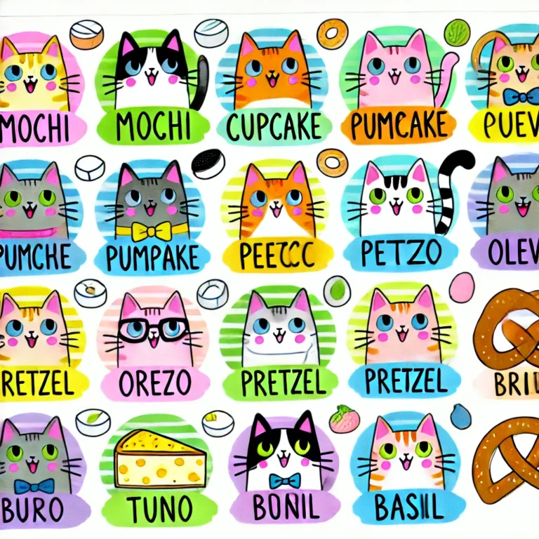 100 Creative Food Names for Cats